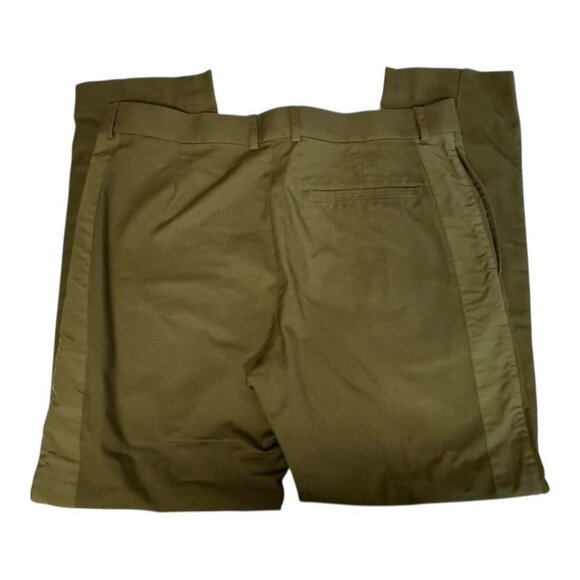 COS Mens Tux Stripe Pant~Size EUR 52/US 42~Green Flat Front Trousers  L10 27 - Picture 8 of 10